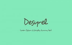 Read more about the article Desyrel Font Free Download
