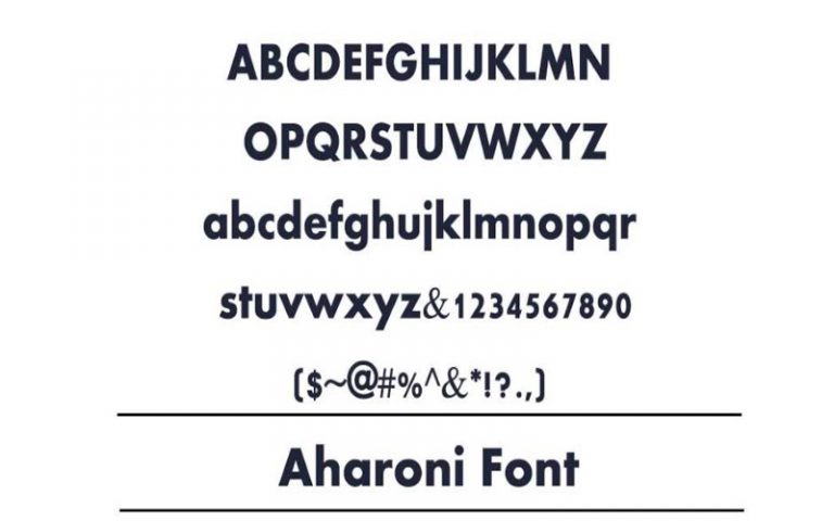 aharoni bold hebrew font free download