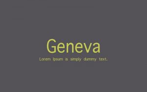Read more about the article Geneva Font Free Download