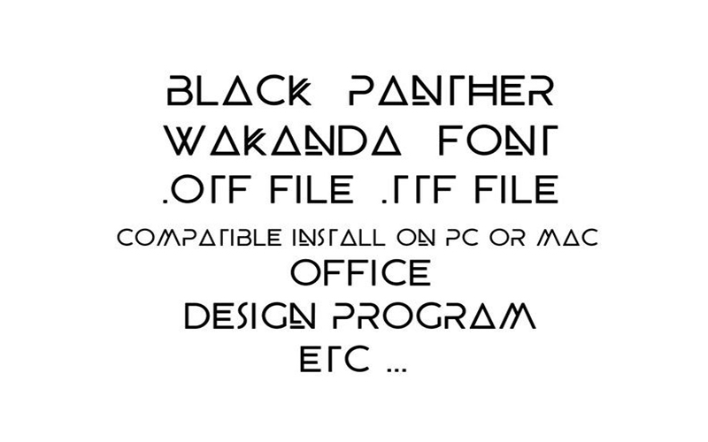 Wakanda Font Family Download